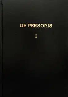 De Personae / О Личностях. Том I